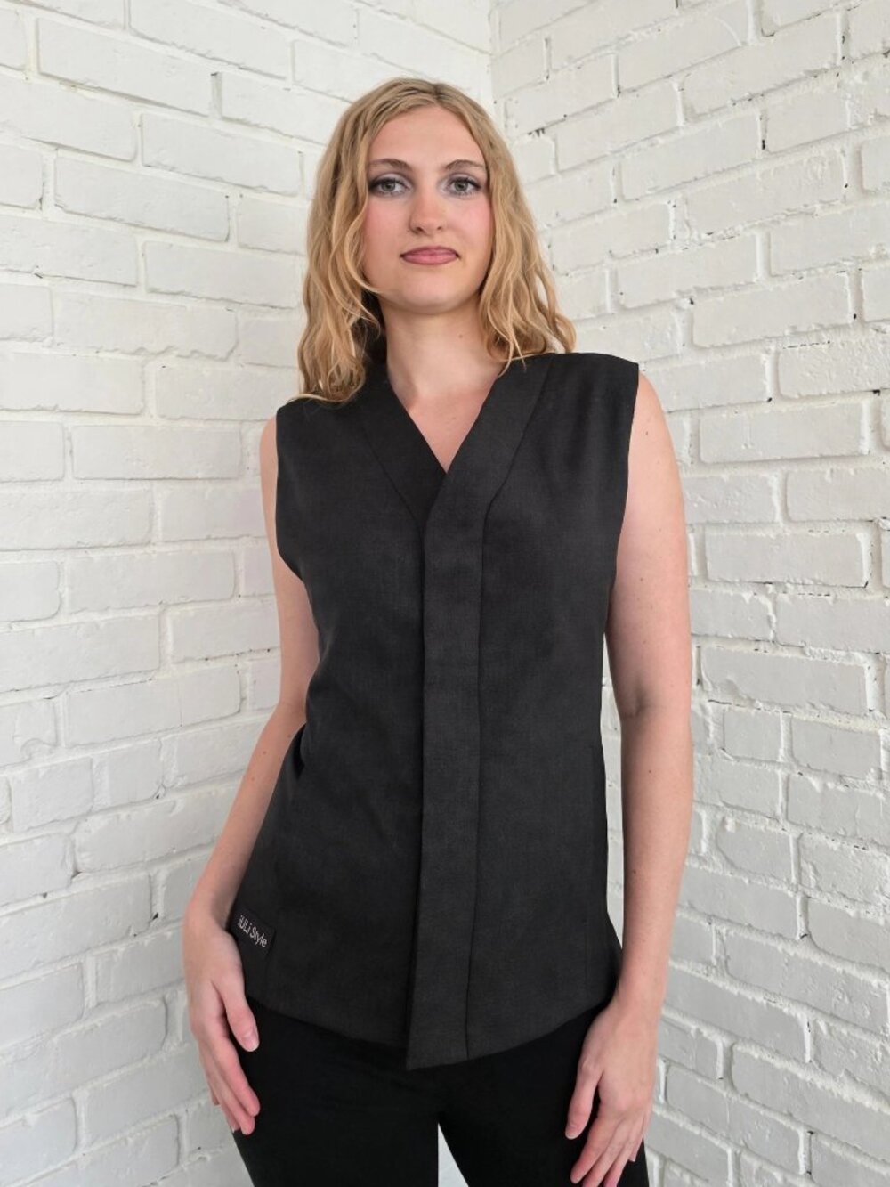 Black Skort Skirt with Built-In Shorts